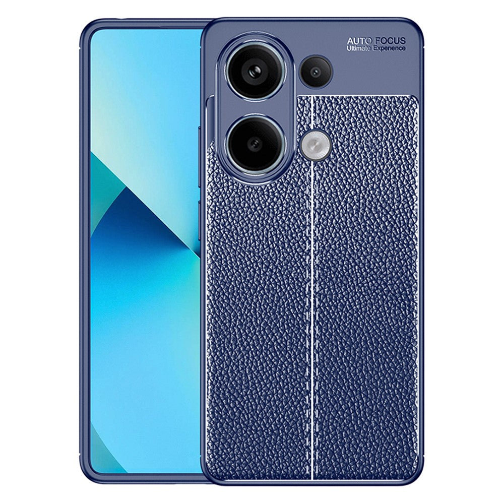 For Xiaomi Redmi Note 13 4G Case Litchi Texture Soft TPU Phone Cover