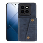 For Xiaomi 14 Case Card Holder PU Leather Coated TPU Kickstand Phone Cover
