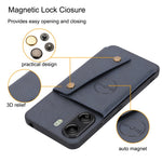 For Xiaomi Redmi 13C 4G / Poco C65 4G Kickstand Case Card Holder Leather + TPU Cover