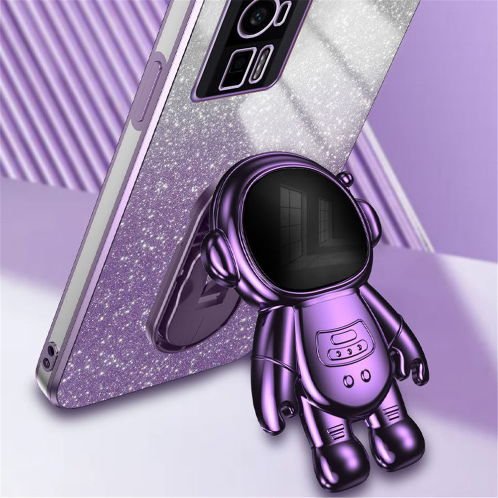 Xiaomi Redmi K60 5G / K60 Pro 5G / Poco F5 Pro 5G-skal PC+TPU-mobilskydd med Astronaut-stativ