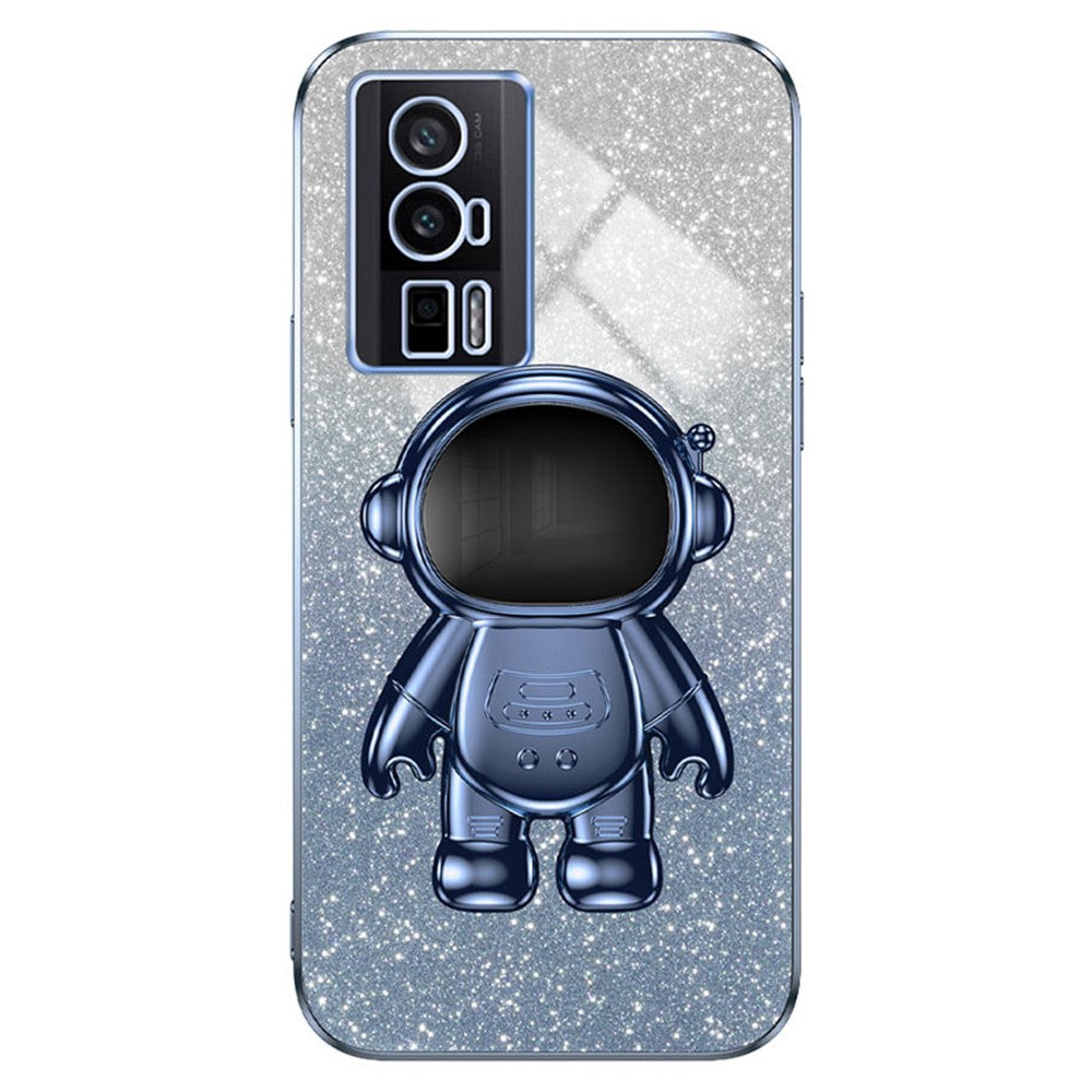 Xiaomi Redmi K60 5G / K60 Pro 5G / Poco F5 Pro 5G-skal PC+TPU-mobilskydd med Astronaut-stativ