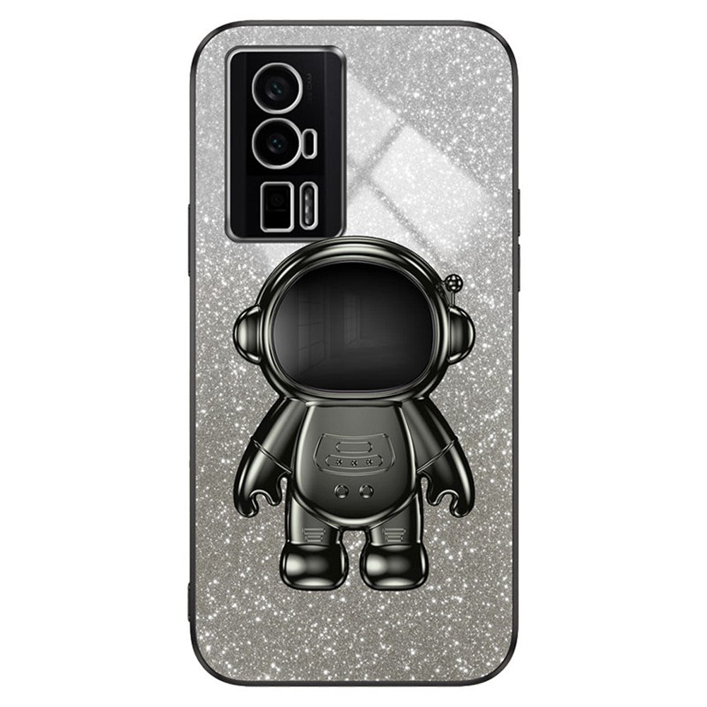 Xiaomi Redmi K60 5G / K60 Pro 5G / Poco F5 Pro 5G-skal PC+TPU-mobilskydd med Astronaut-stativ