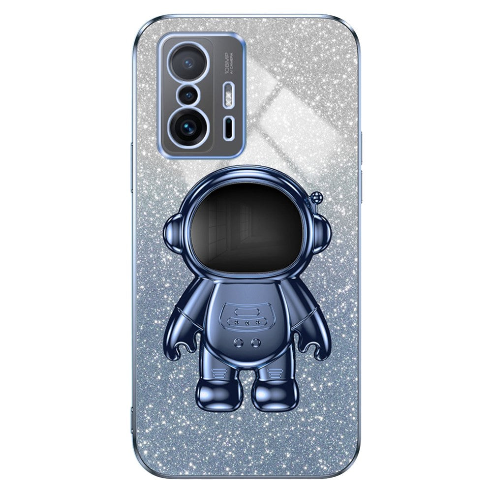 For Xiaomi 11T Pro 5G / 11T 5G Case PC+TPU Phone Cover with Astronaut Kickstand