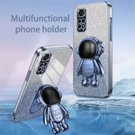For Xiaomi Redmi Note 11S 4G Astronaut Kickstand Case PC+TPU Phone Cover