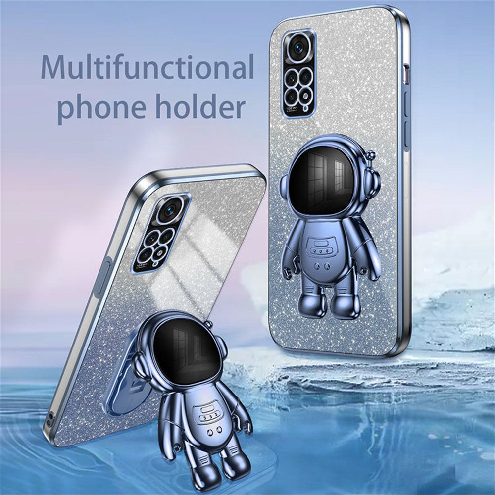 For Xiaomi Redmi Note 11S 4G Astronaut Kickstand Case PC+TPU Phone Cover