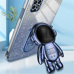 Xiaomi Redmi Note 11S 4G Astronaut Kickstand-skal PC+TPU-mobilskydd