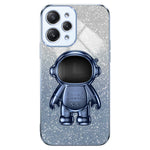 Phone Case for Xiaomi Redmi 12 4G Shockproof PC+TPU Phone Cover with Astronaut Kickstand