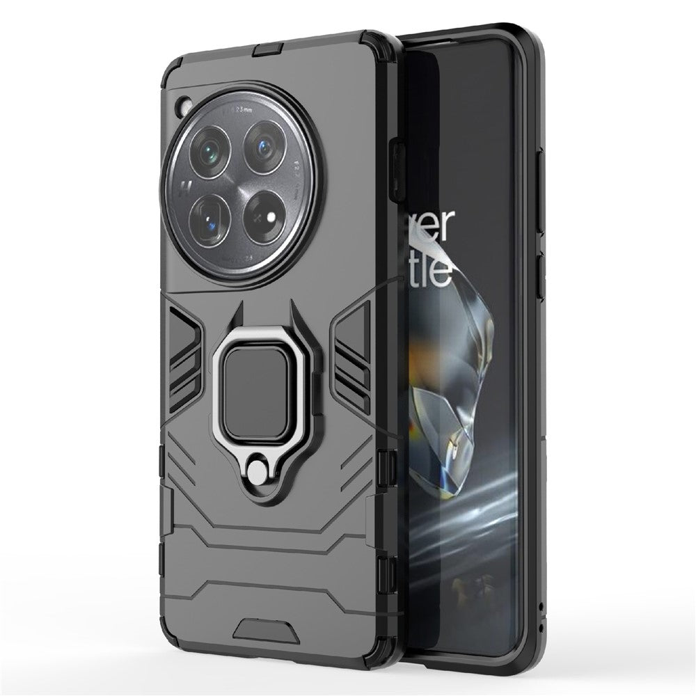 Til OnePlus 12 5G Cover PC + TPU Telefoncover med Ringholder Støttefod