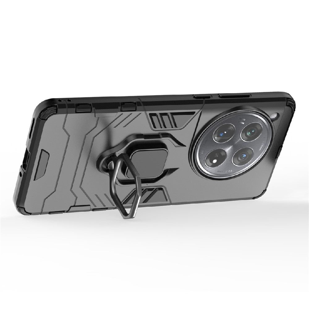 For OnePlus 12 5G Case PC +TPU Phone Cover with Ring Holder Kickstand