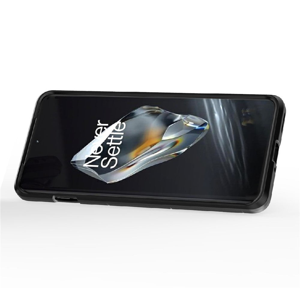 For OnePlus 12 5G Case PC +TPU Phone Cover with Ring Holder Kickstand