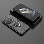 For OnePlus 12 5G Case PC +TPU Phone Cover with Ring Holder Kickstand