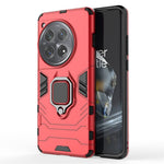 For OnePlus 12 5G Case PC +TPU Phone Cover with Ring Holder Kickstand