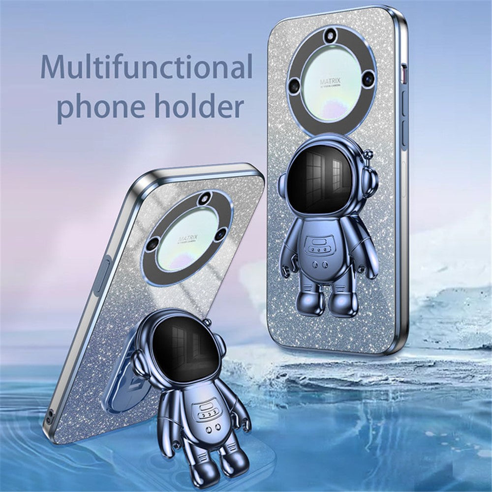 For Honor X40 5G Cases Slim-Fit PC+TPU Mobile Phone Cover with Astronaut Kickstand