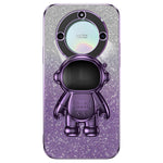For Honor X40 5G Cases Slim-Fit PC+TPU Mobile Phone Cover with Astronaut Kickstand