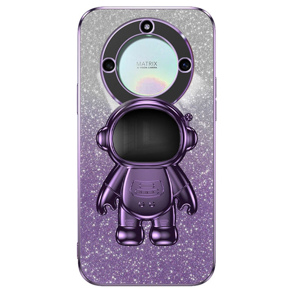 For Honor X40 5G Cases Slim-Fit PC+TPU Mobile Phone Cover with Astronaut Kickstand