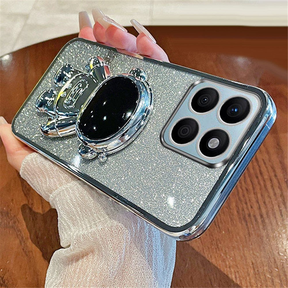 For Honor X8b 4G Astronaut Kickstand PC+TPU etui Støvtæt mobiltelefon bagcover