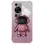 Huawei P60 Pro mobilskal PC+TPU reptåligt mobilskal med Astronaut-stativ