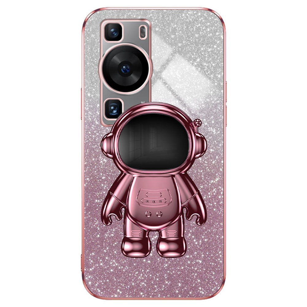 Huawei P60 Pro mobilskal PC+TPU reptåligt mobilskal med Astronaut-stativ