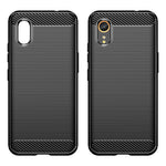 For Samsung Galaxy Xcover7 TPU Case Carbon Fiber Texture Mobile Phone Cover