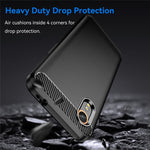 For Samsung Galaxy Xcover7 TPU Case Carbon Fiber Texture Mobile Phone Cover