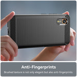 For Samsung Galaxy Xcover7 TPU Case Carbon Fiber Texture Mobile Phone Cover