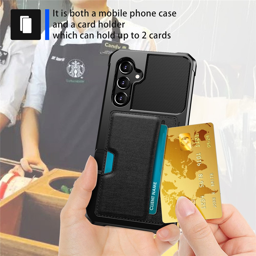 ZM02 For Samsung Galaxy A55 5G Card Slot Four Corner Drop Protection Phone Case