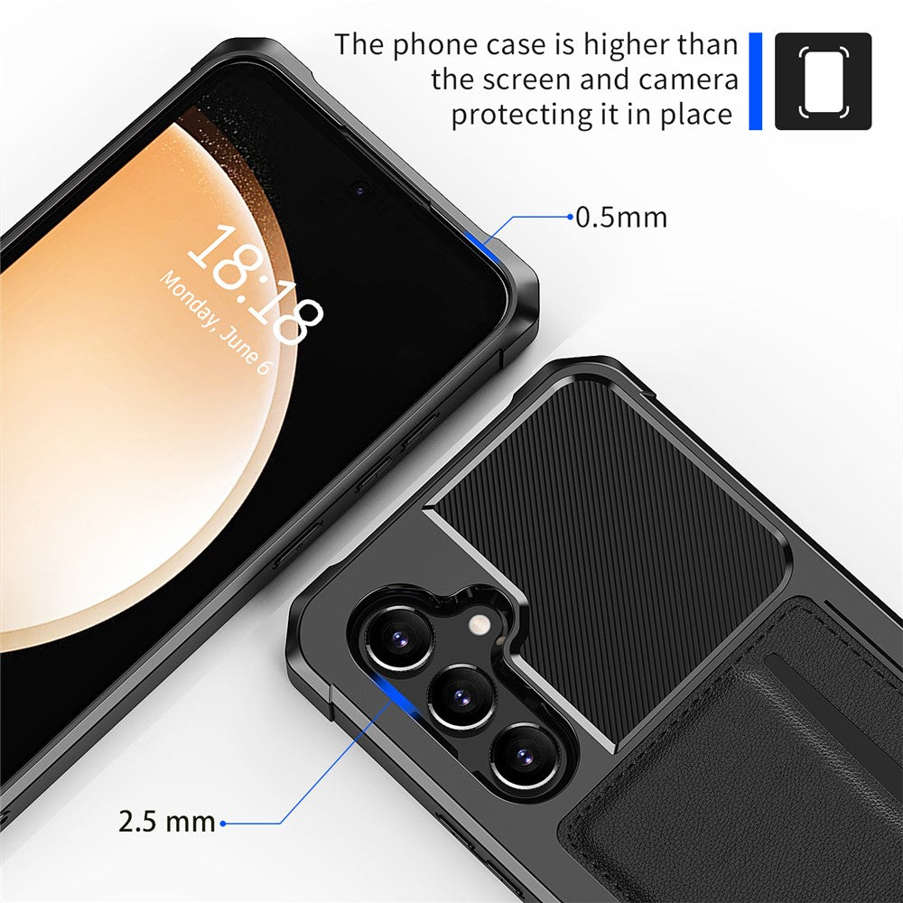 ZM02 For Samsung Galaxy A35 5G Card Slot Four Corner Shockproof Phone Case