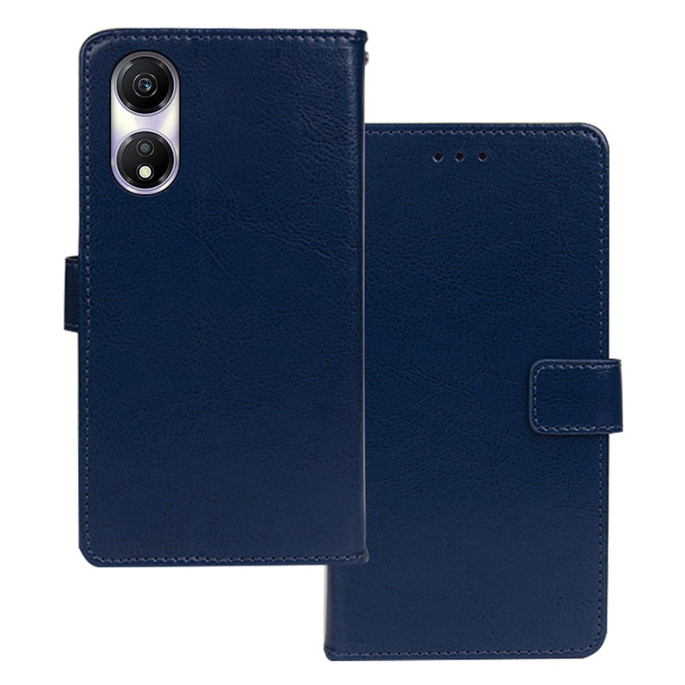 IDEWEI For Honor Play 40 Wallet Case PU Leather Crazy Horse Texture Phone Cover