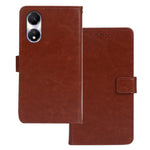 IDEWEI For Honor Play 40 Wallet Case PU Leather Crazy Horse Texture Phone Cover