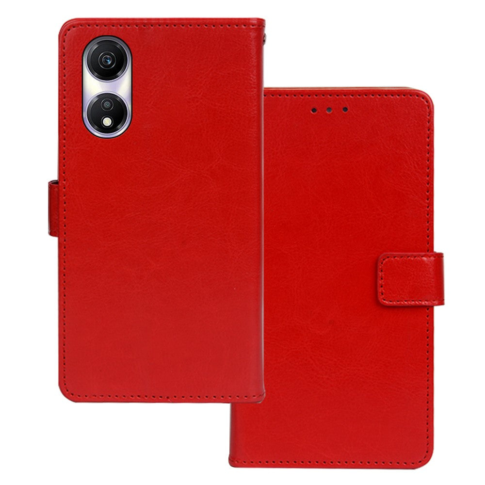 IDEWEI For Honor Play 40 Wallet Case PU Leather Crazy Horse Texture Phone Cover