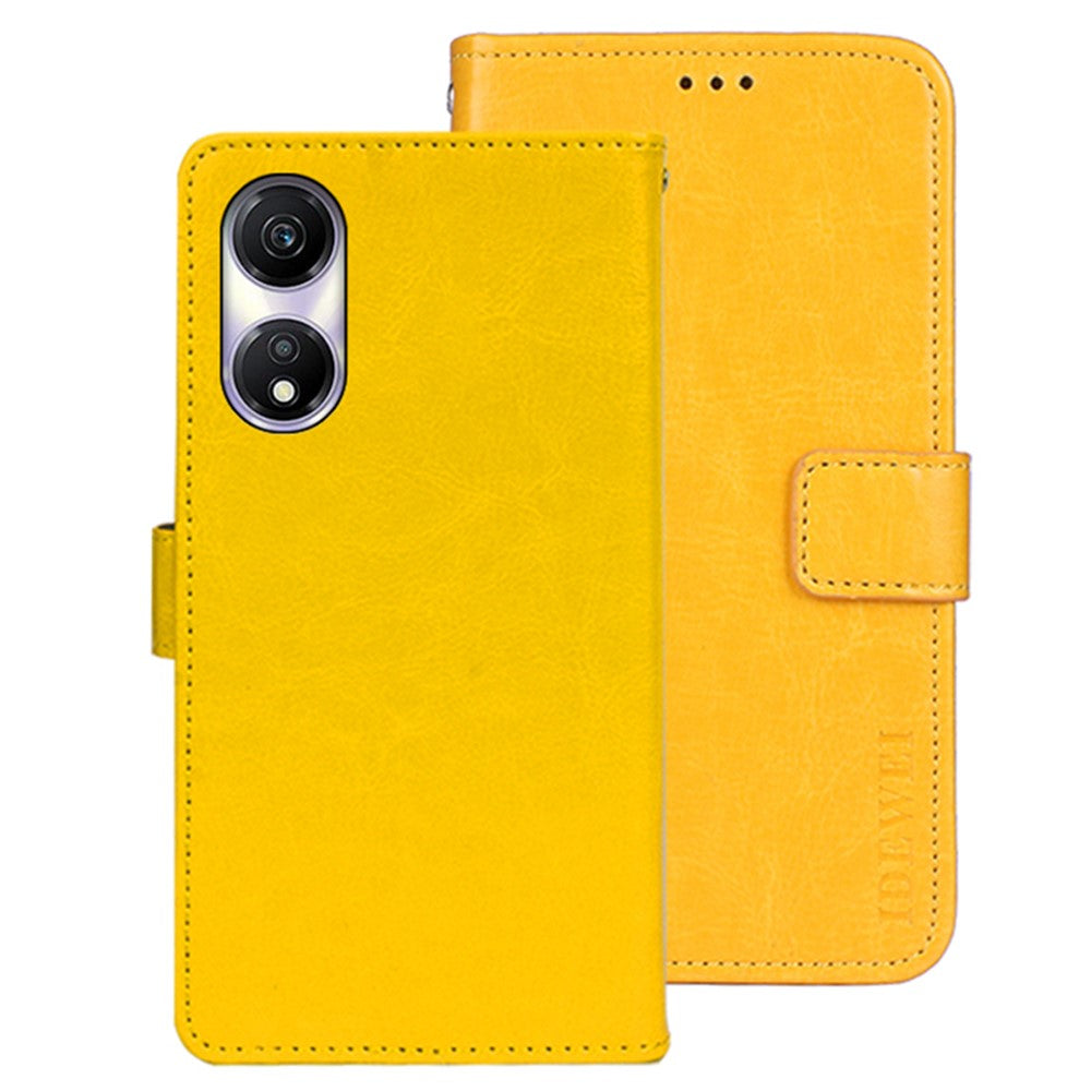 IDEWEI For Honor Play 40 Case Magnetic Clasp Crazy Horse Texture Leather Phone Cover