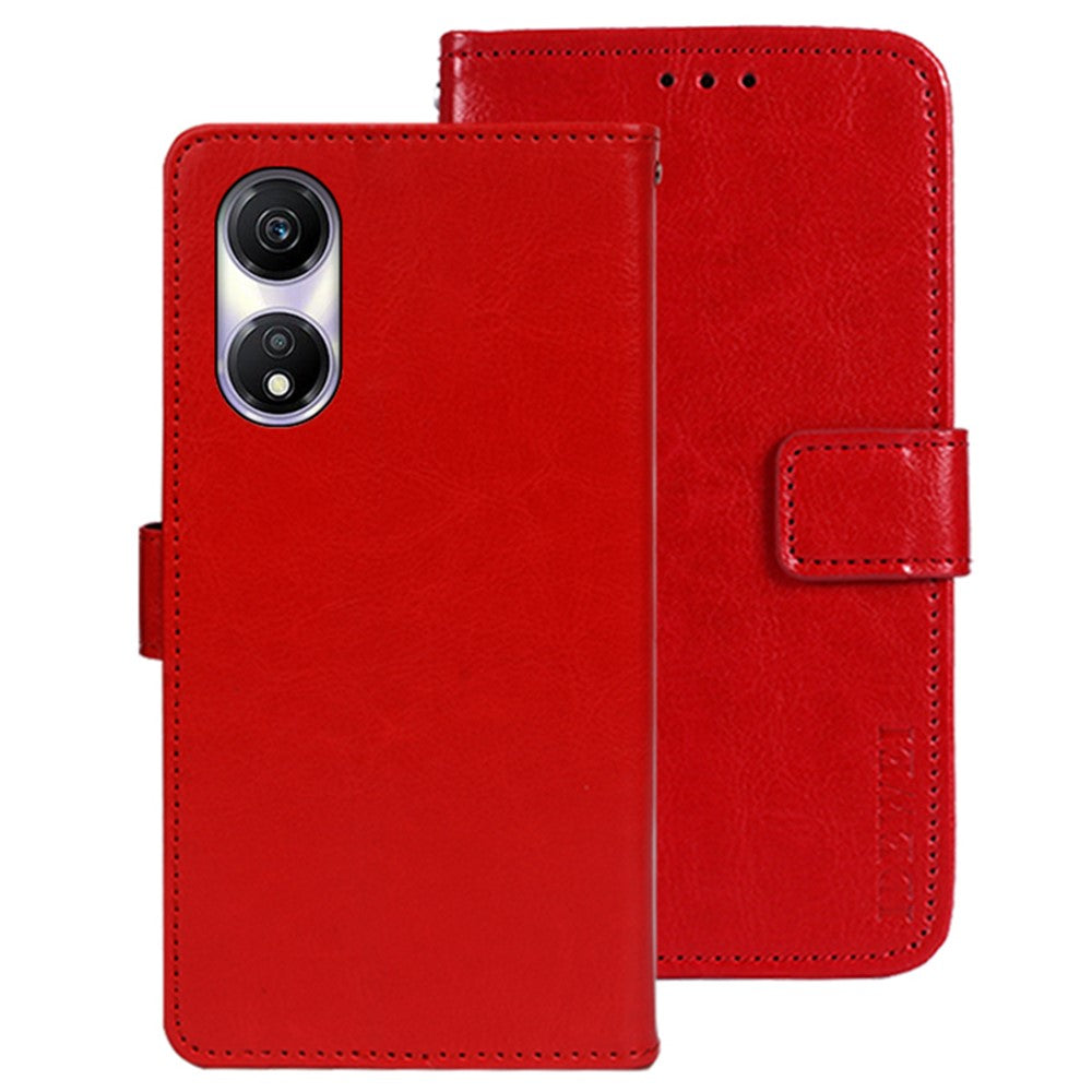 IDEWEI For Honor Play 40 Case Magnetic Clasp Crazy Horse Texture Leather Phone Cover