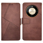 IDEWEI For Honor X9b 5G Case PU Leather Stand Phone Cover with Calf Texture