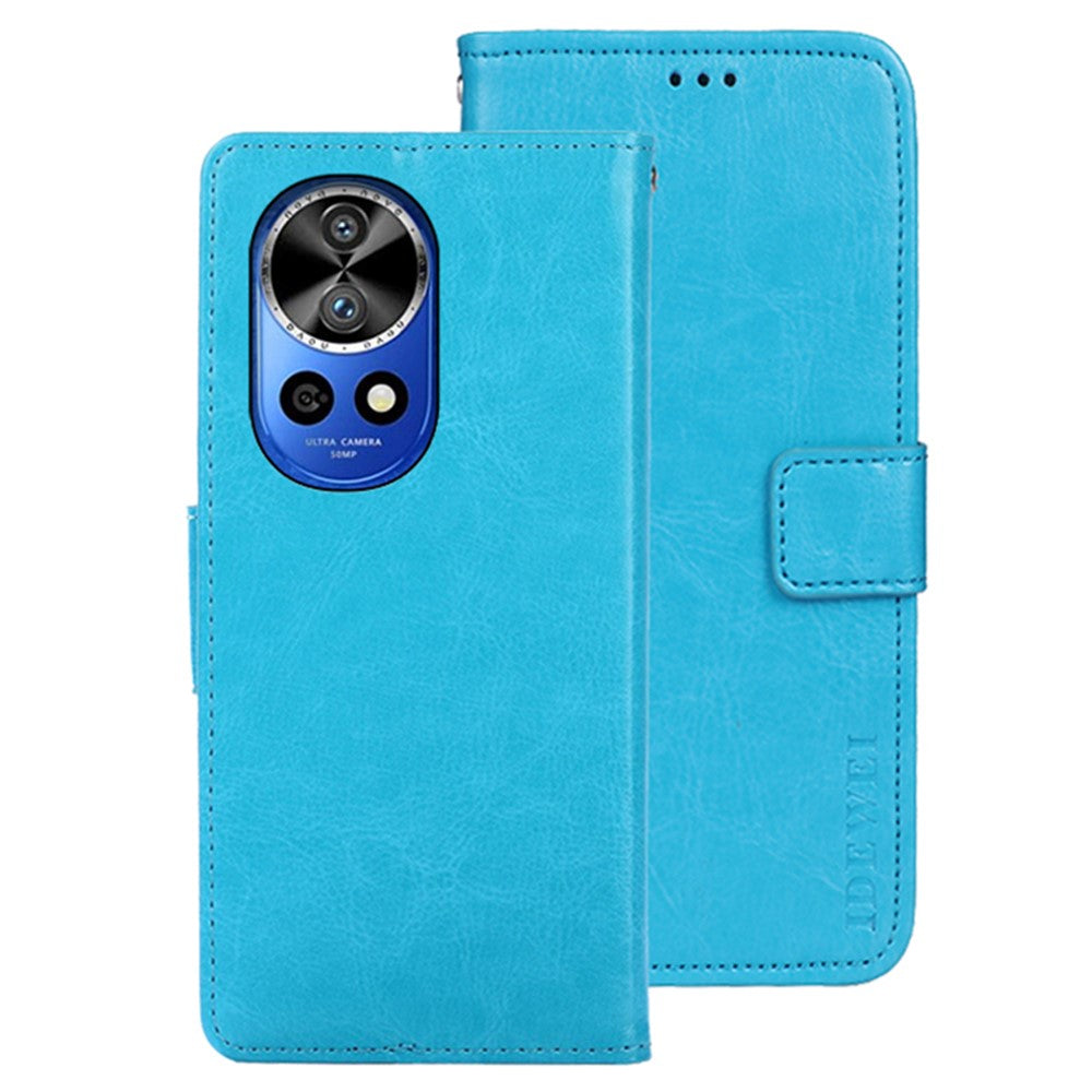 IDEWEI För Huawei Nova 12 Pro 5G / Nova 12 Ultra 5G Skal Crazy Horse Textur Flip Stand Reptåligt Mobilskal