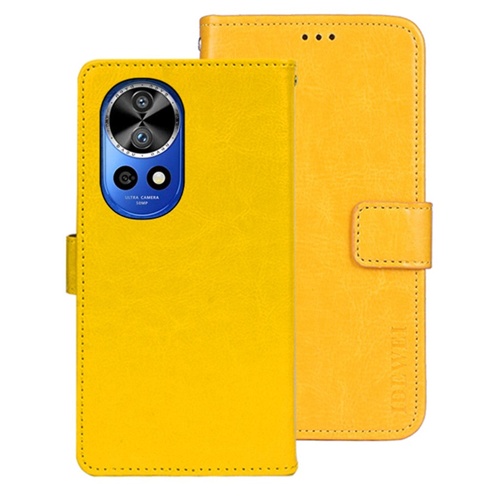 IDEWEI For Huawei nova 12 Pro 5G / nova 12 Ultra 5G Case Crazy Horse Texture Flip Stand Anti-scratch Phone Cover