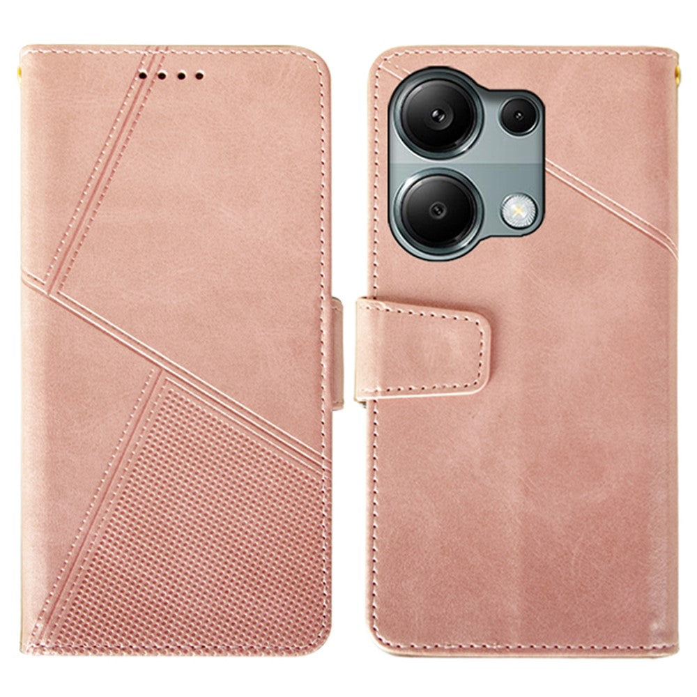 IDEWEI For Xiaomi Redmi Note 13 Pro 4G / Poco M6 Pro 4G Case Calf Texture Card Holder Phone Cover