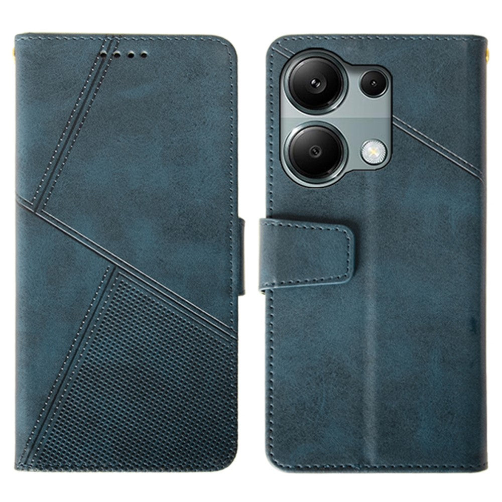 IDEWEI For Xiaomi Redmi Note 13 Pro 4G / Poco M6 Pro 4G Case Calf Texture Card Holder Phone Cover