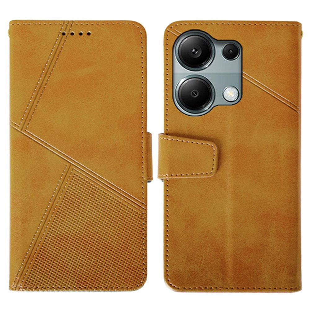 IDEWEI For Xiaomi Redmi Note 13 Pro 4G / Poco M6 Pro 4G Case Calf Texture Card Holder Phone Cover