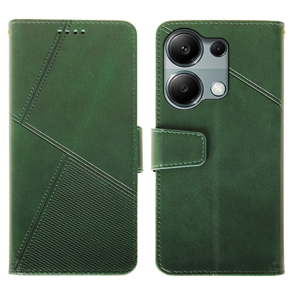 IDEWEI For Xiaomi Redmi Note 13 Pro 4G / Poco M6 Pro 4G Case Calf Texture Card Holder Phone Cover