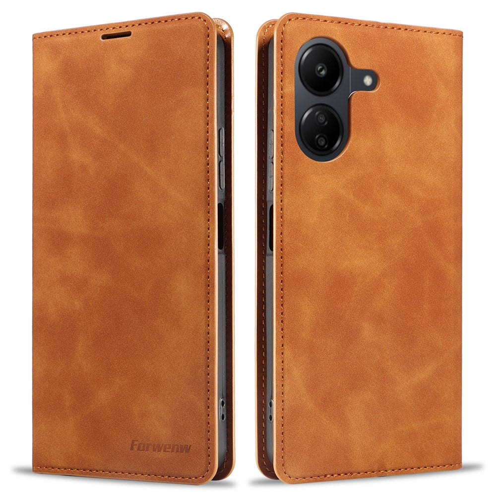 FORWENW Fantasy Series for Xiaomi Redmi 13C 4G / Poco C65 4G Case PU Leather Stand Wallet Phone Cover