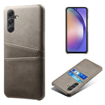 Til Samsung Galaxy A35 5G Telefoncover Læder+PC Stødsikkert Cover med Dobbelt Kortlommer
