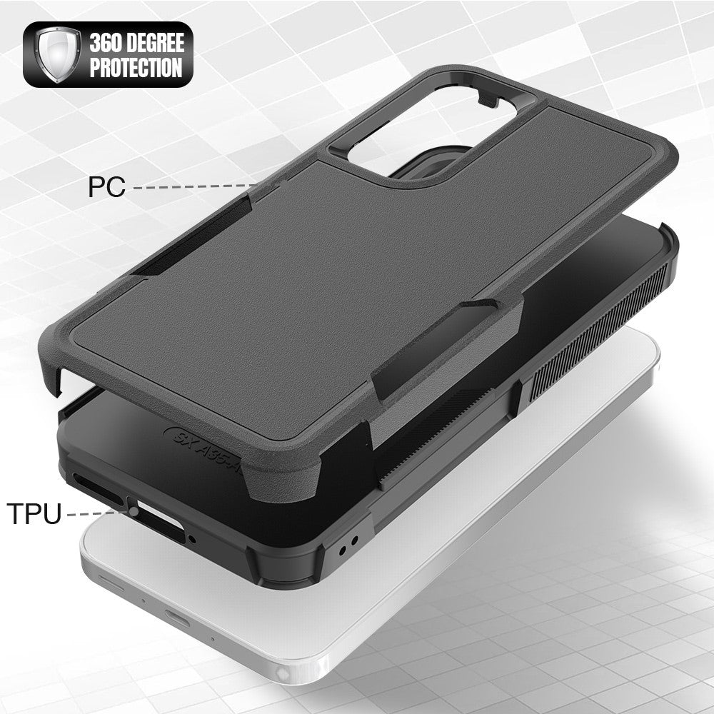 For Samsung Galaxy A55 5G Case PC+TPU 2-in-1 Shockproof Protective Phone Cover
