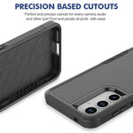 For Samsung Galaxy A55 5G Case PC+TPU 2-in-1 Shockproof Protective Phone Cover