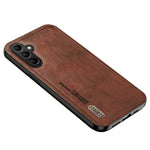 For Samsung Galaxy S23 FE Case Shockproof TPU+PU Cell Phone Cover Built-in Metal Sheet