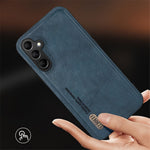 For Samsung Galaxy S23 FE Case Shockproof TPU+PU Cell Phone Cover Built-in Metal Sheet