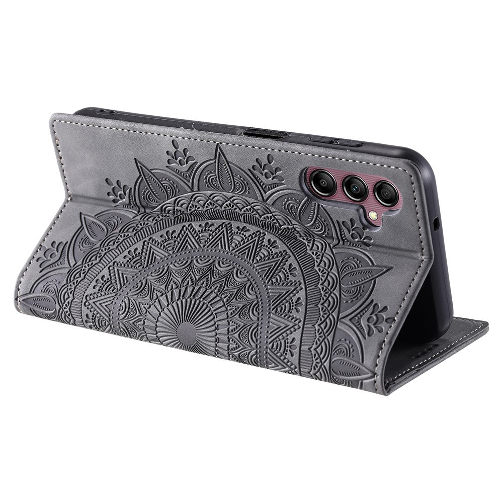 Til Samsung Galaxy A35 5G Cover Læder Pung Flip Cover Magnetisk Automatisk Lukning