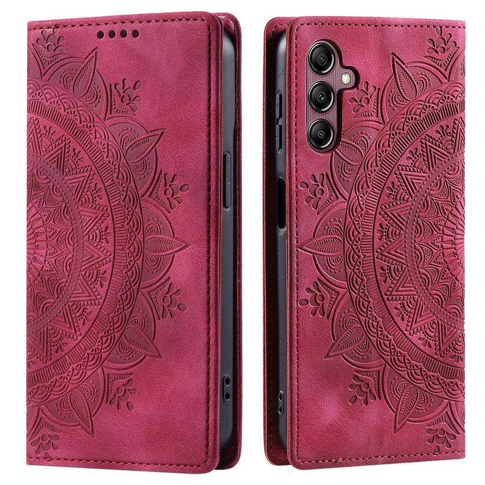 Til Samsung Galaxy A35 5G Cover Læder Pung Flip Cover Magnetisk Automatisk Lukning