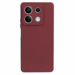 For Xiaomi Redmi Note 13 5G Phone Cover Rubberized TPU Soft Fiber Lining Back Case