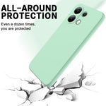 For Xiaomi Redmi Note 13 4G Liquid Silicone Case Camera Protection Phone Cover