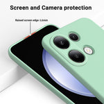 For Xiaomi Redmi Note 13 4G Liquid Silicone Case Camera Protection Phone Cover
